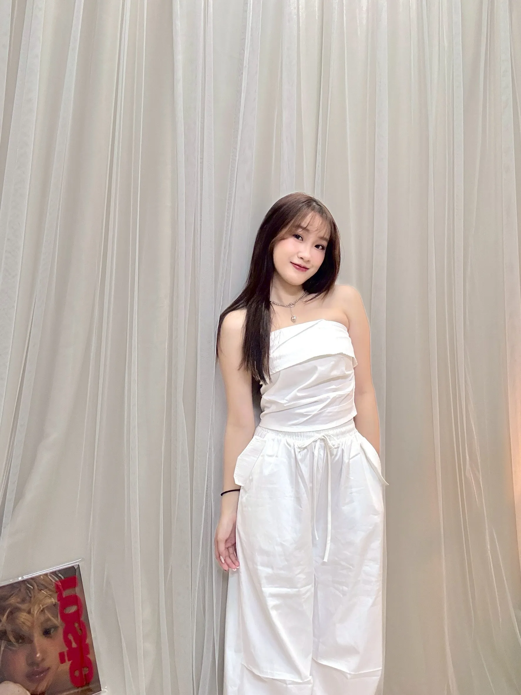 酷炫甜辣風-工裝平口闊腿套裝