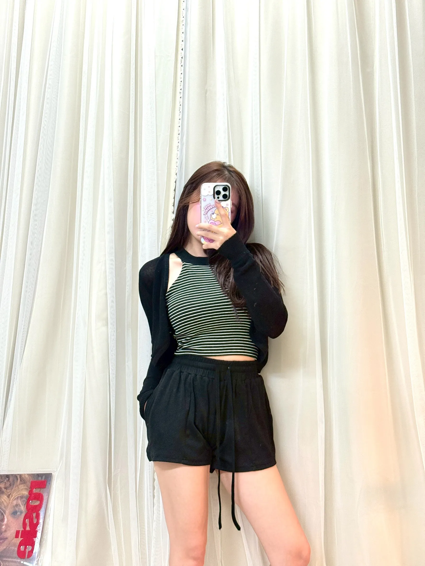 溫柔氣質-顯瘦日常自訂條紋套裝