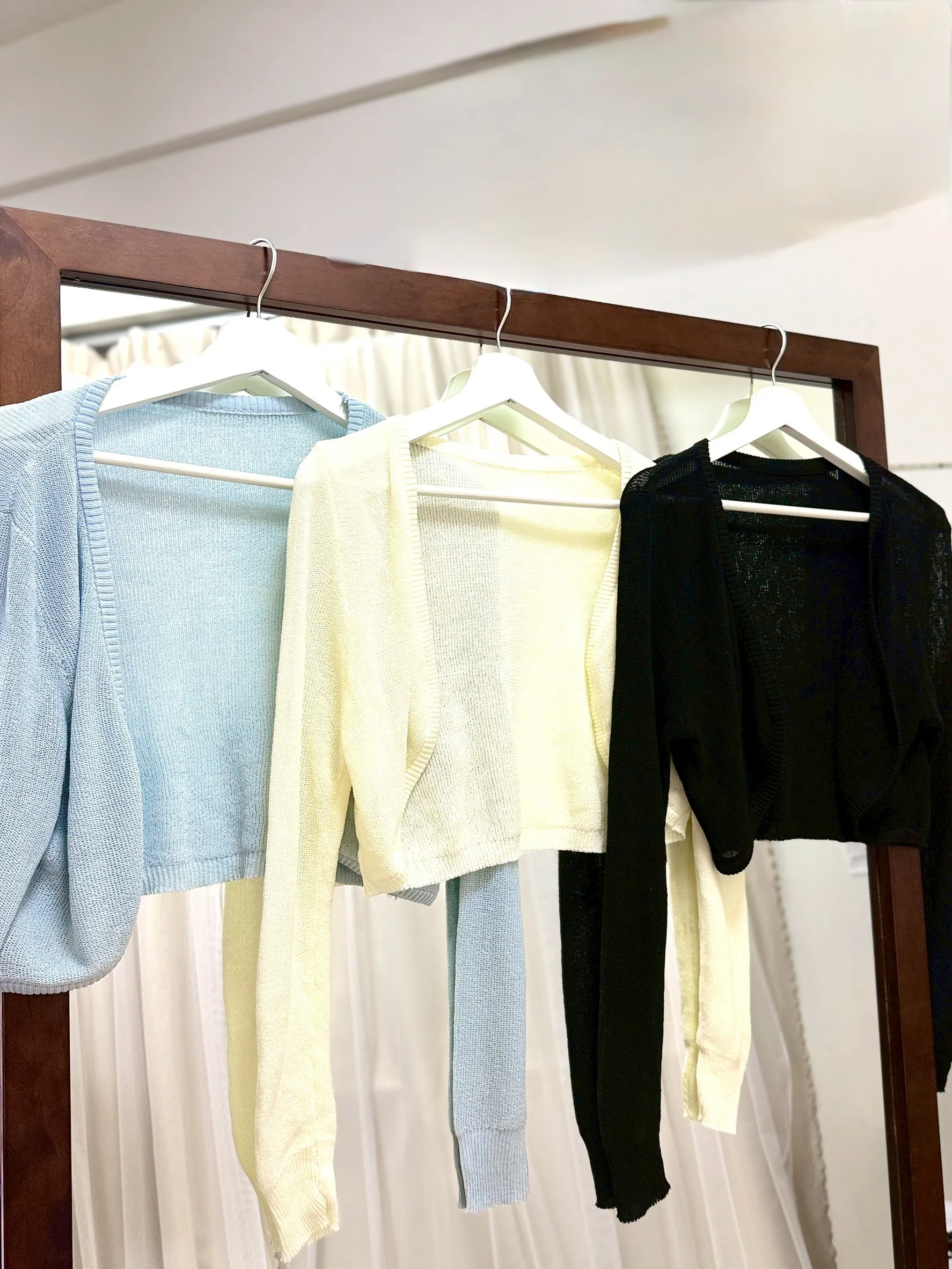 夏日必備-冰絲針織防曬罩衫