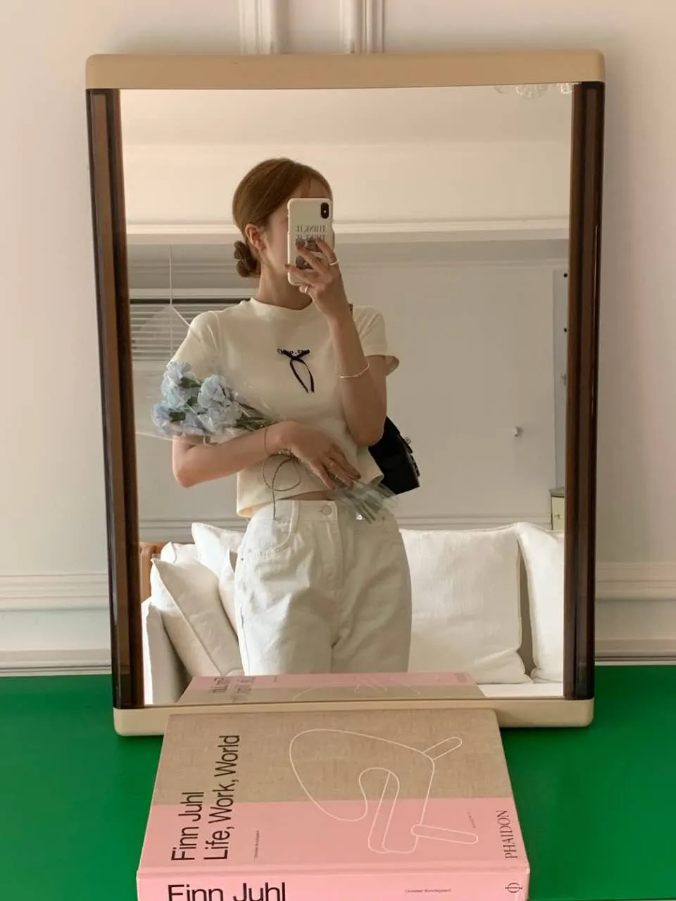 ️正韓 親膚蝴蝶結彈力上衣