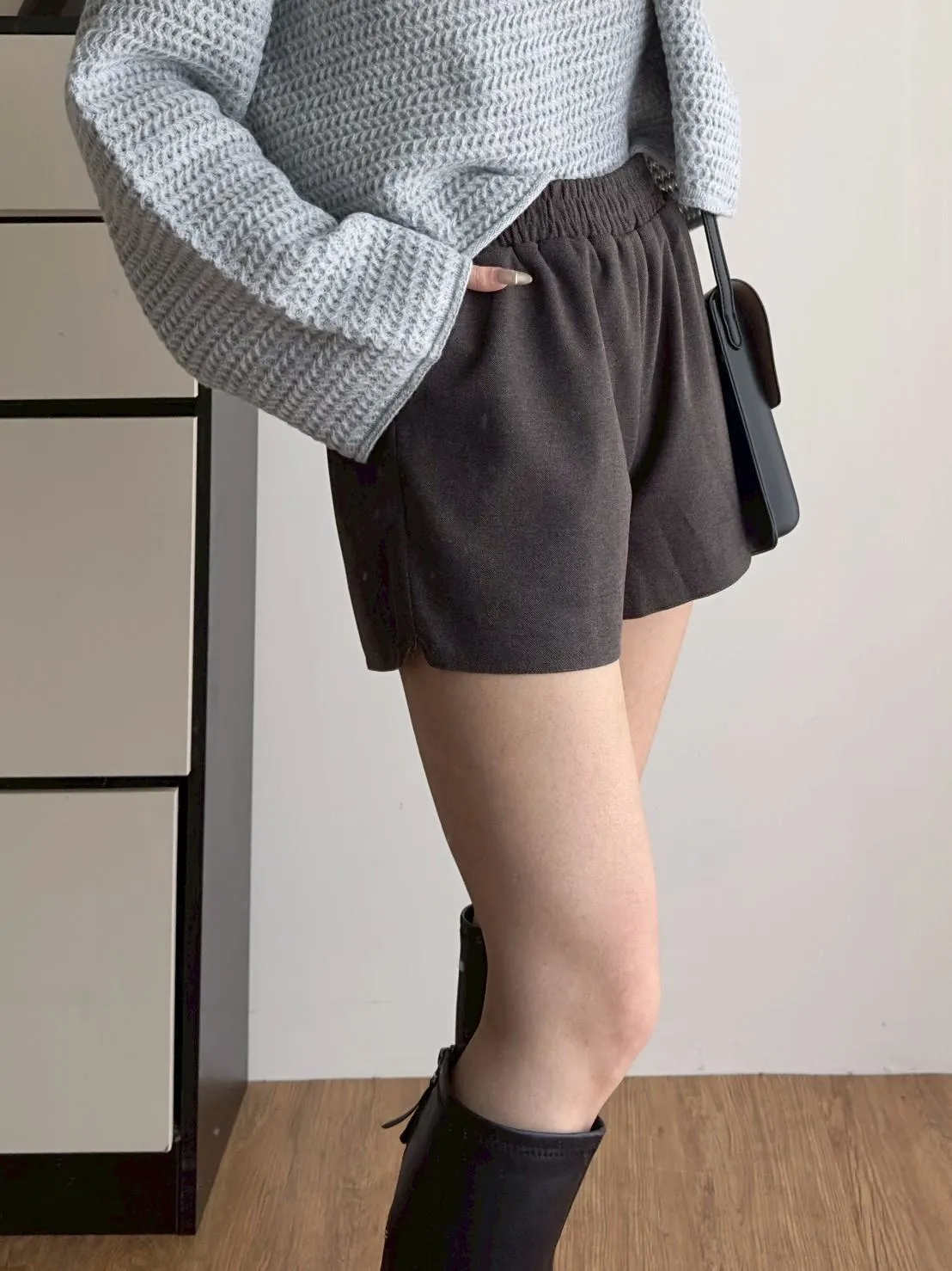 呢料短褲（有口袋）
