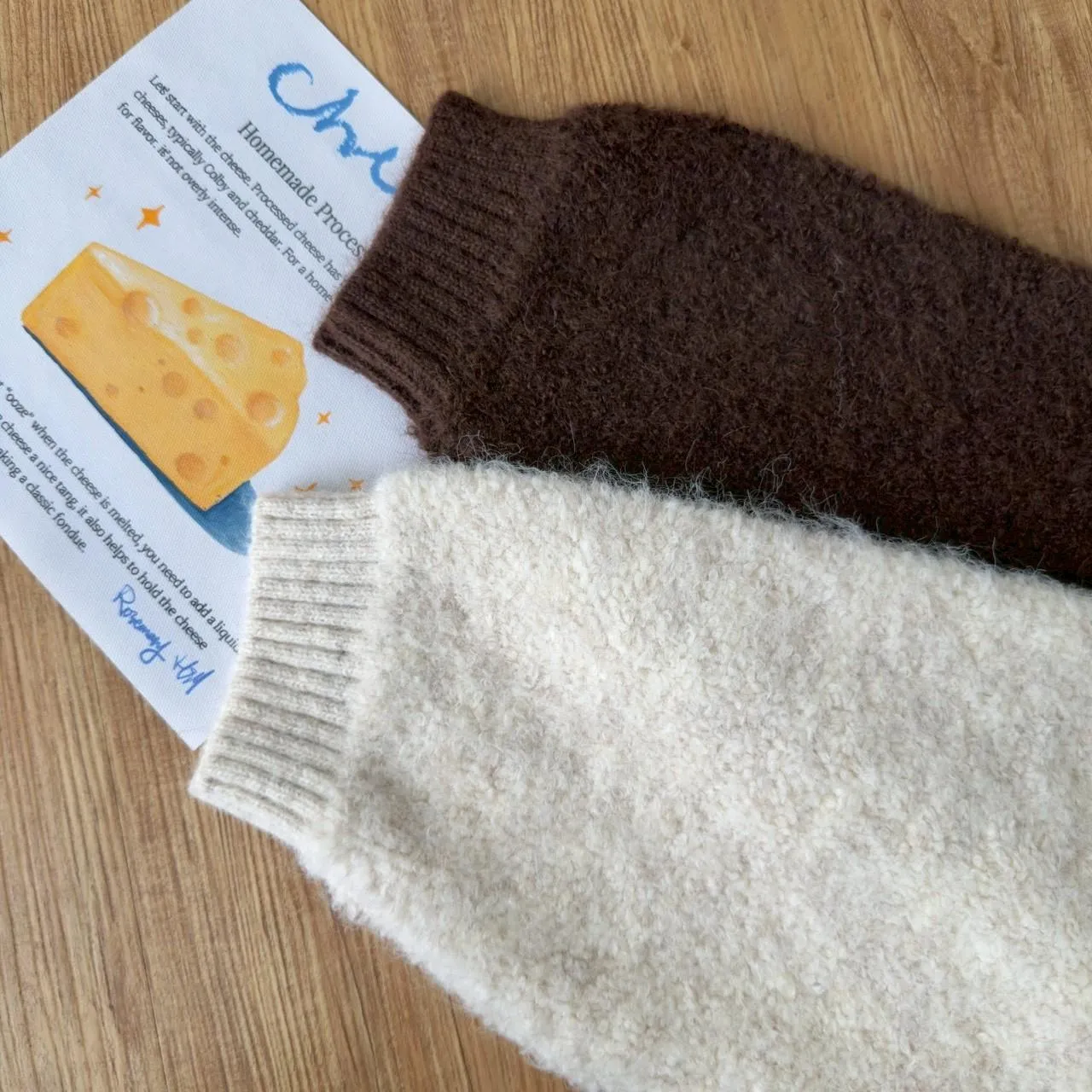 大版圓領顆粒馬海毛毛衣