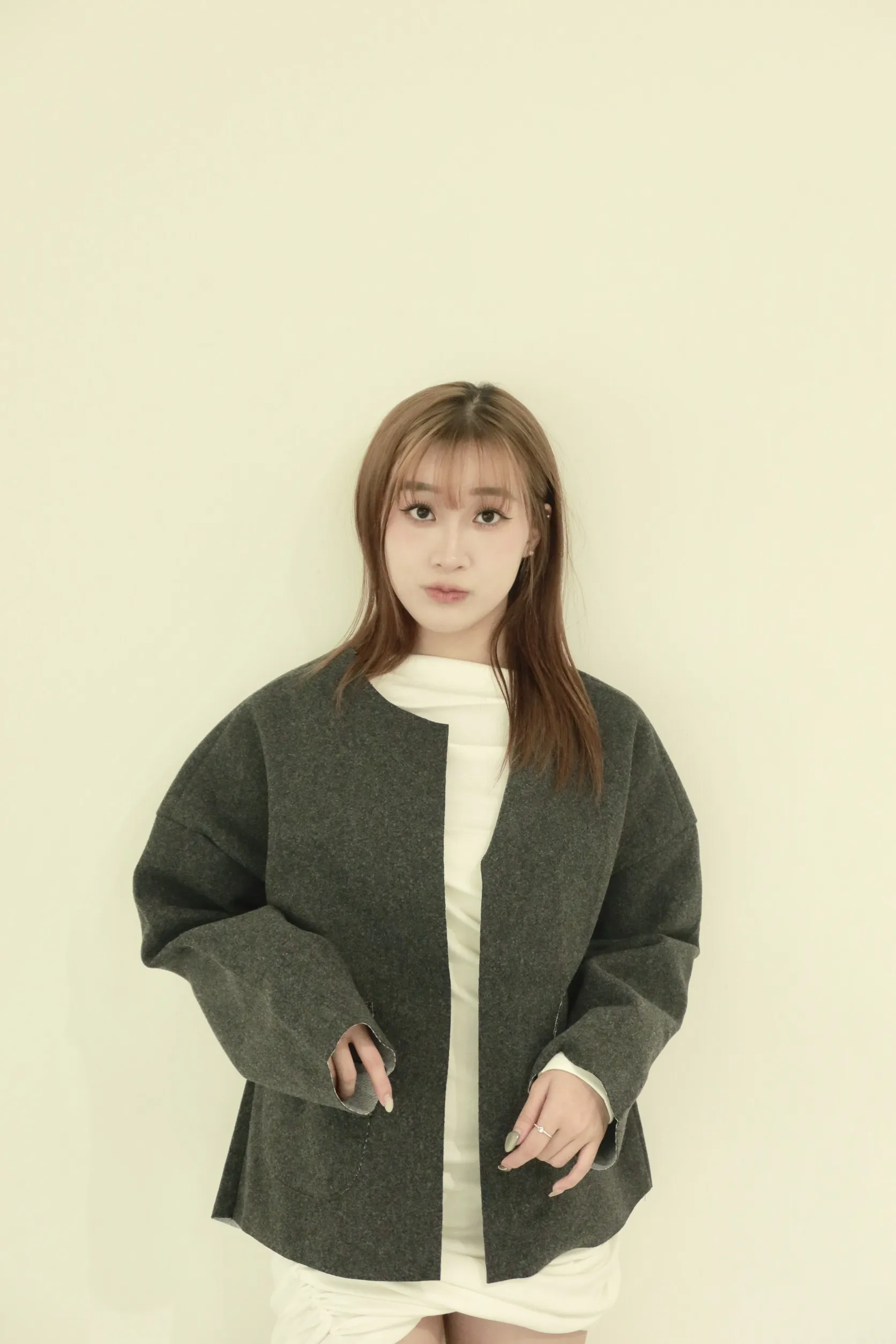 正韓瑪麗羊毛開衫外套