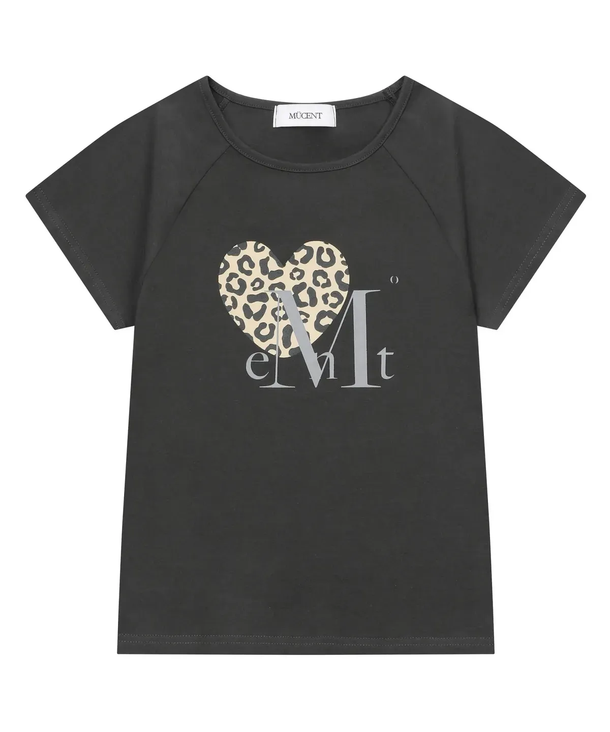 【預購】 MUCENT SIERRA LEOPARD HEART HALF T UNISEX 豹紋愛心 男女同款 情侶 上衣