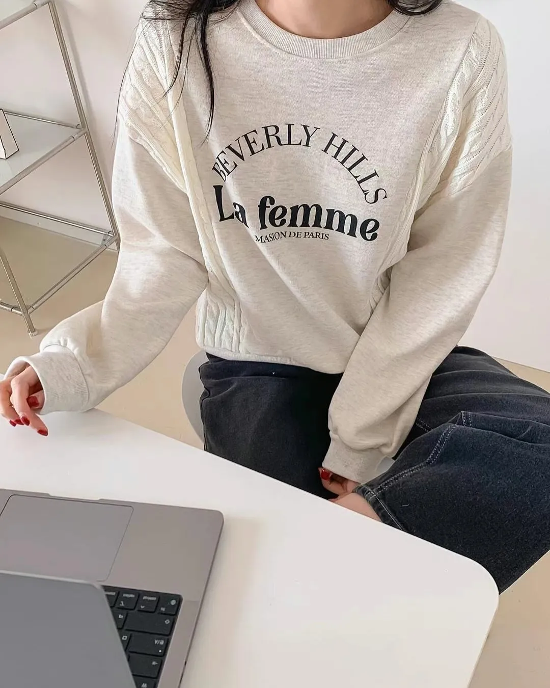 正韓-針織毛衣編織混搭衣봄니트MTM 