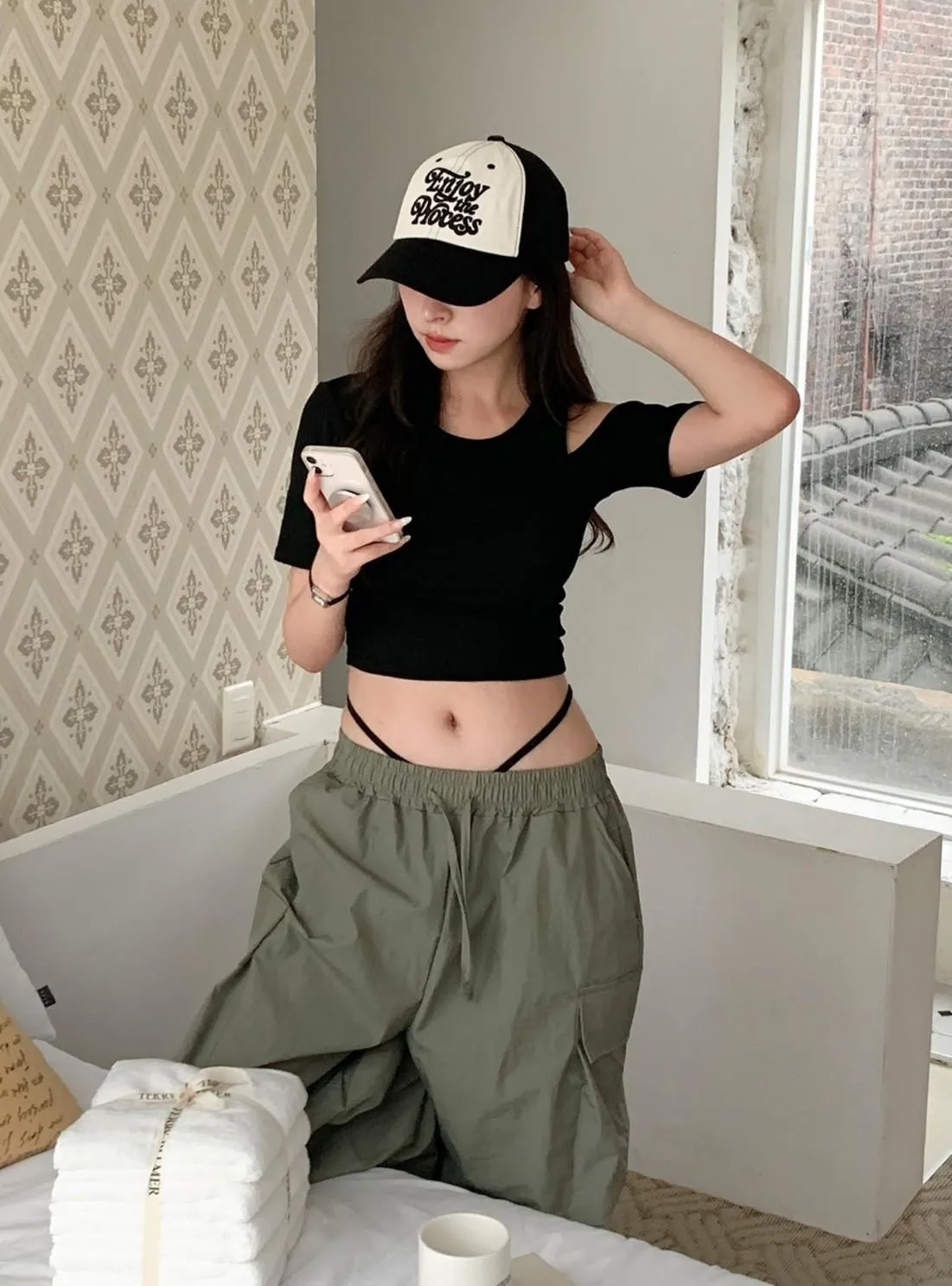 正韓層疊假內搭褲貼臀低腰性感內褲