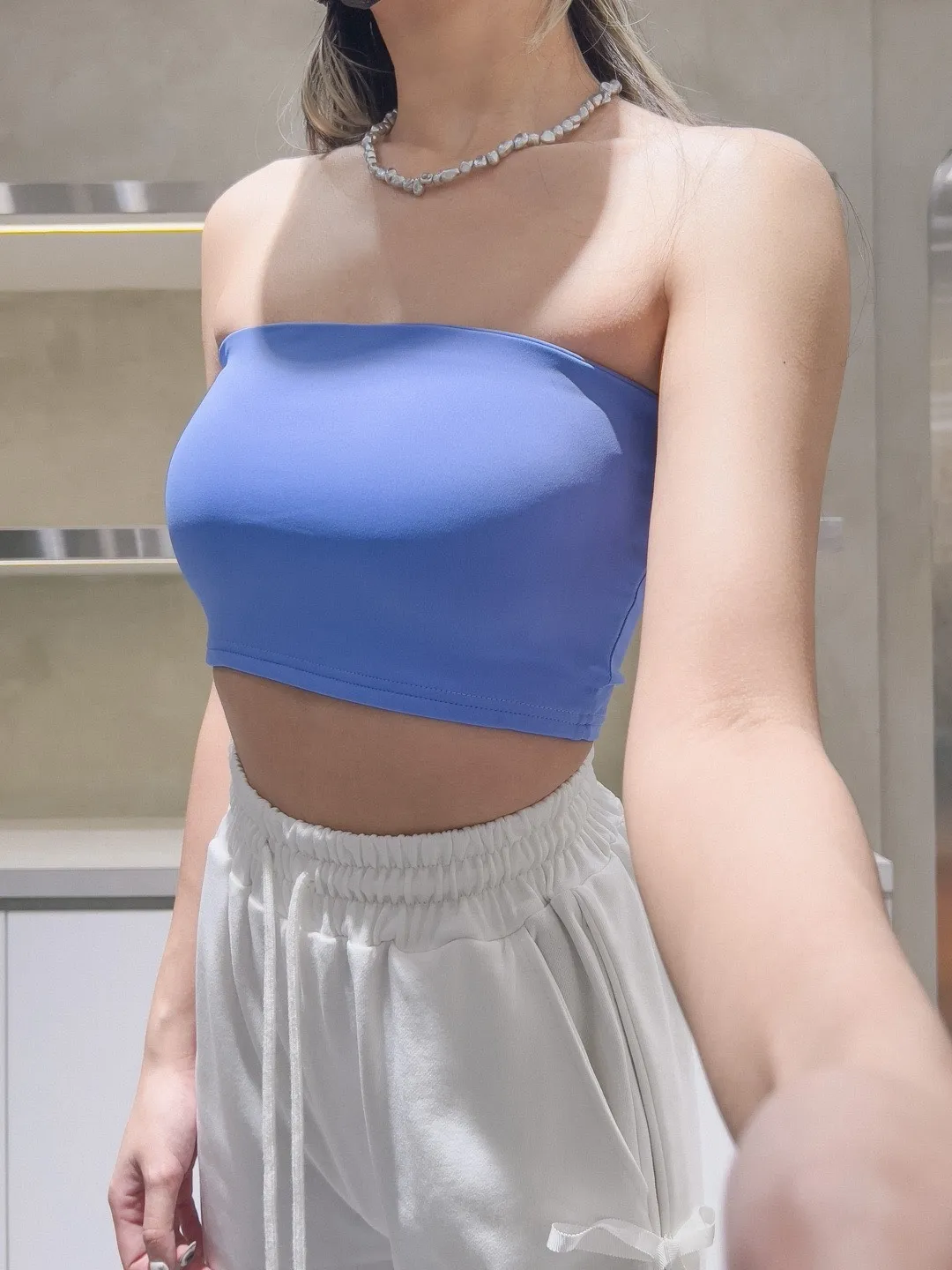 冰絲厚磅彈力膠條防滑平口