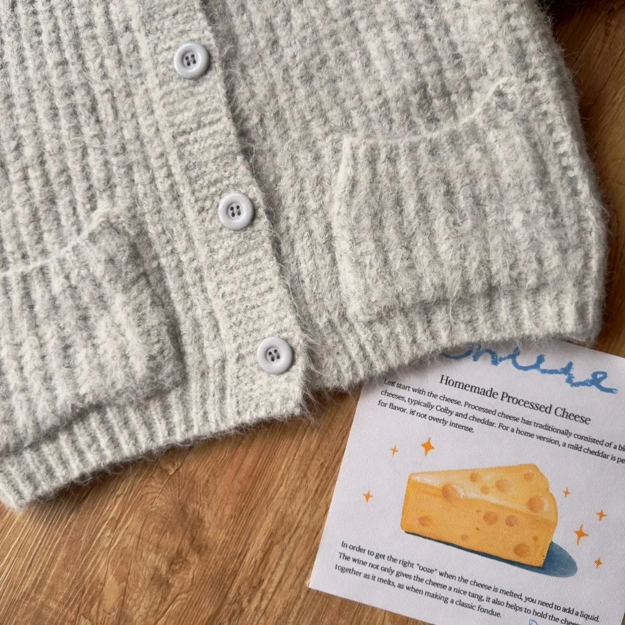 北極絨雙口袋排釦外套