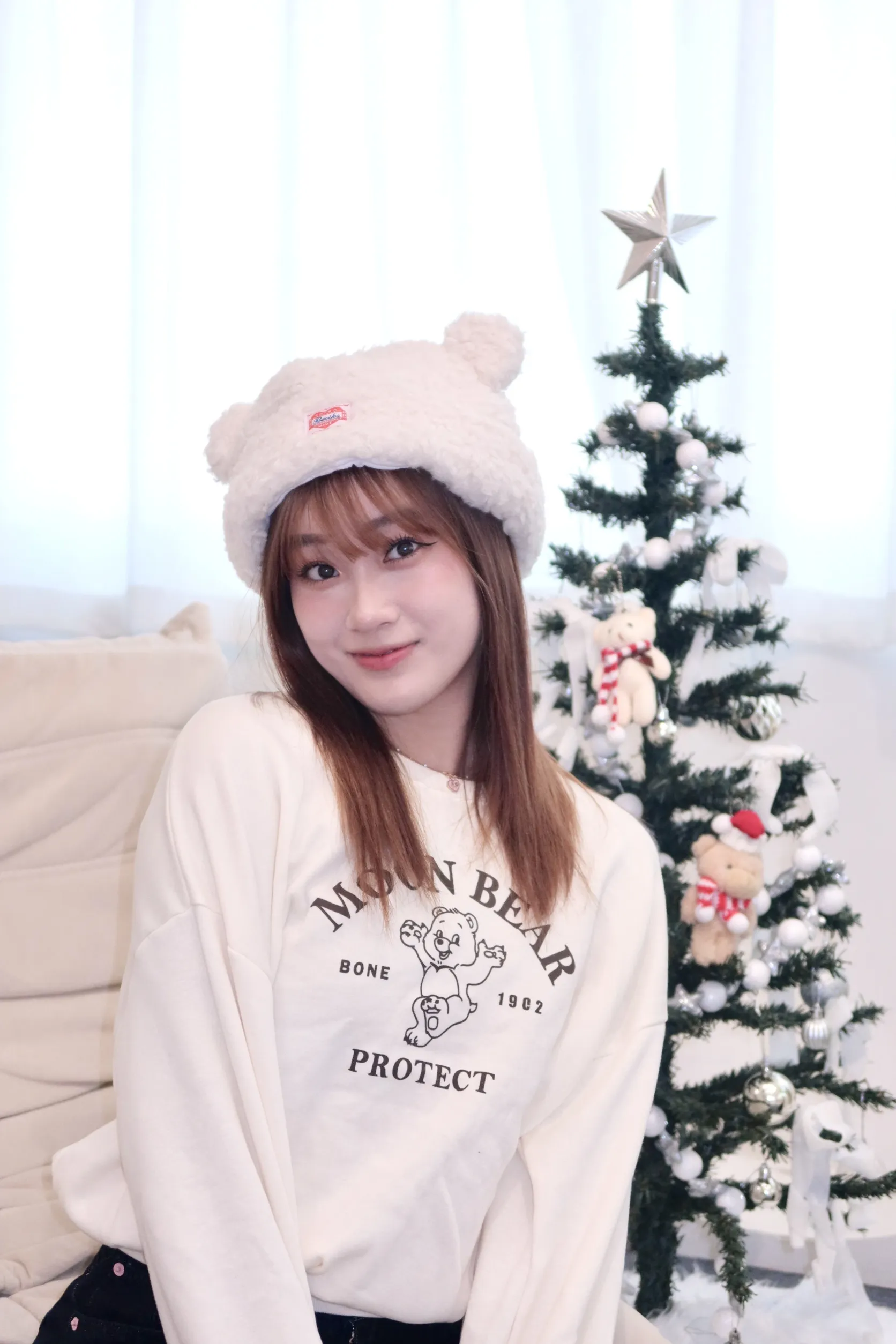 正韓彩虹熊刷毛衛衣