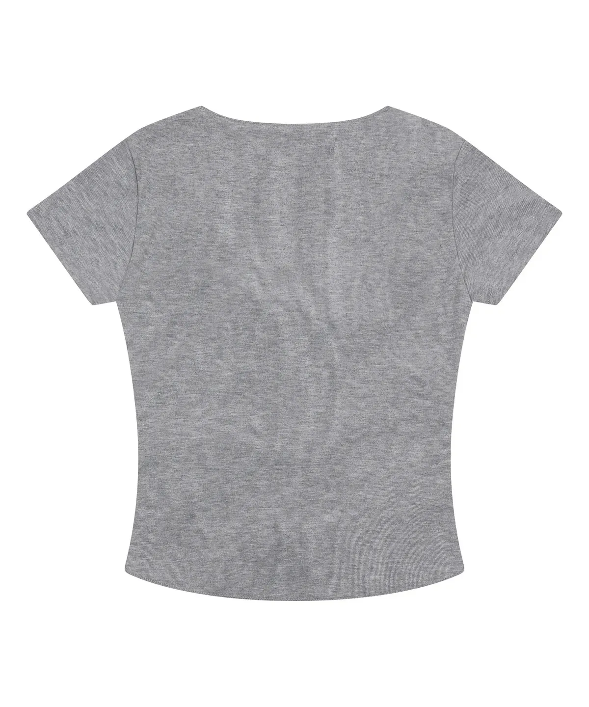  【預購】 MUCENT SARON EYELET LACE-UP SLIM FIT HALF T 前交叉 綁帶上衣