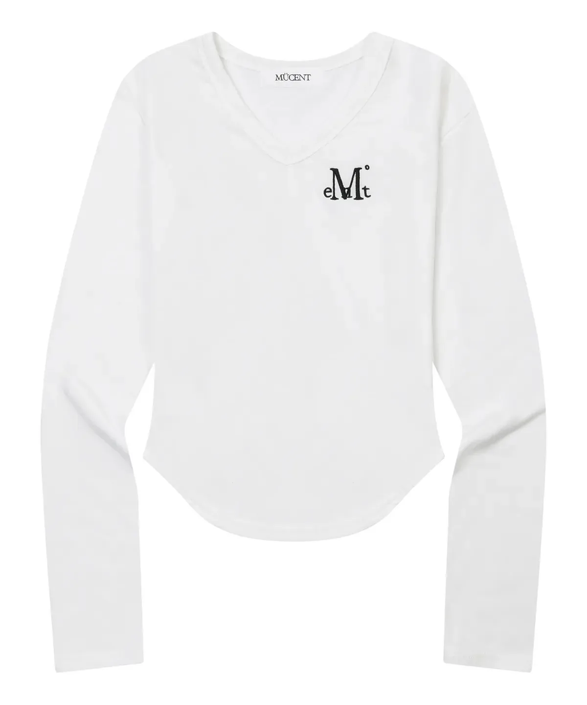 【預購】 MUCENT ROINA V NECK LONG SLEEVE T V領 素面修身上衣