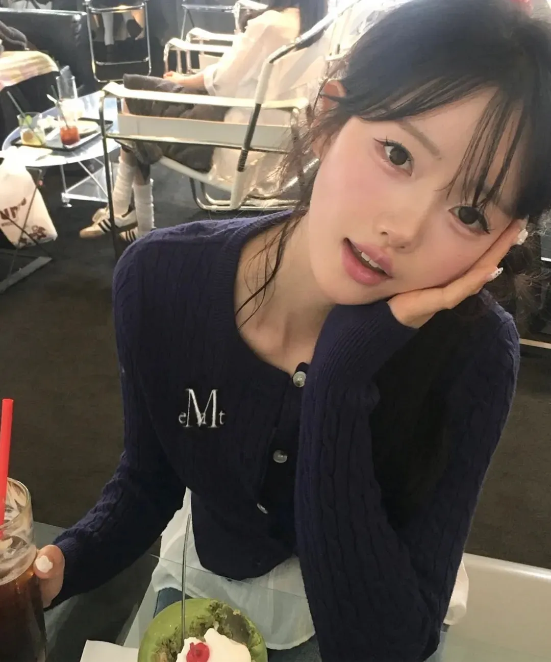 【預購】 MUCENT ADIAN BUTTON CROP KNIT CARDIGAN 麻花 針織 開扣 上衣 外套