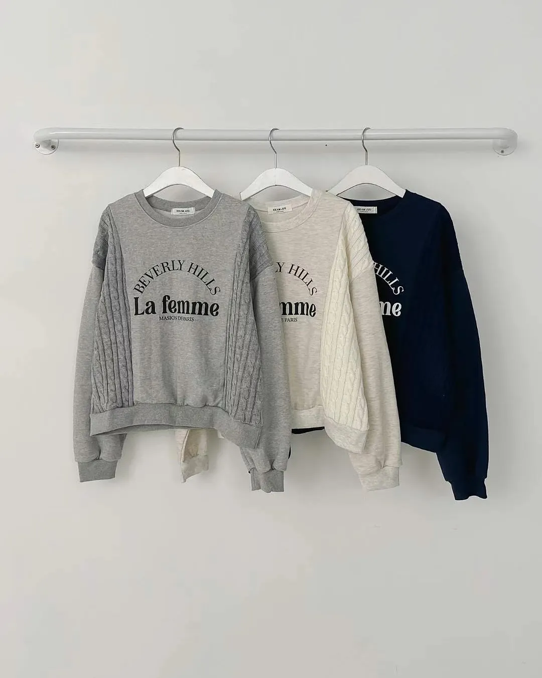 正韓-針織毛衣編織混搭衣봄니트MTM 