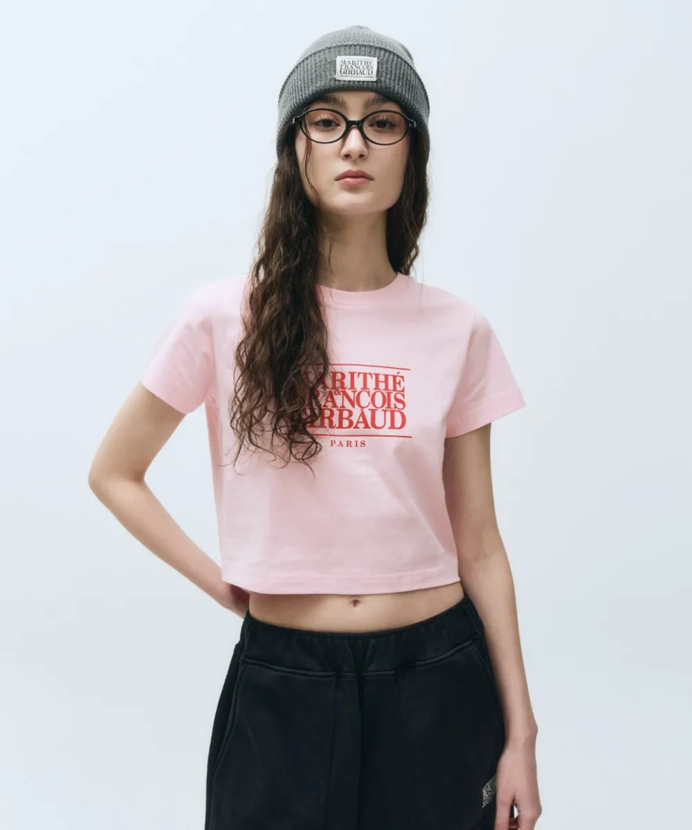 MFG W CLASSIC LOGO CROP TEE