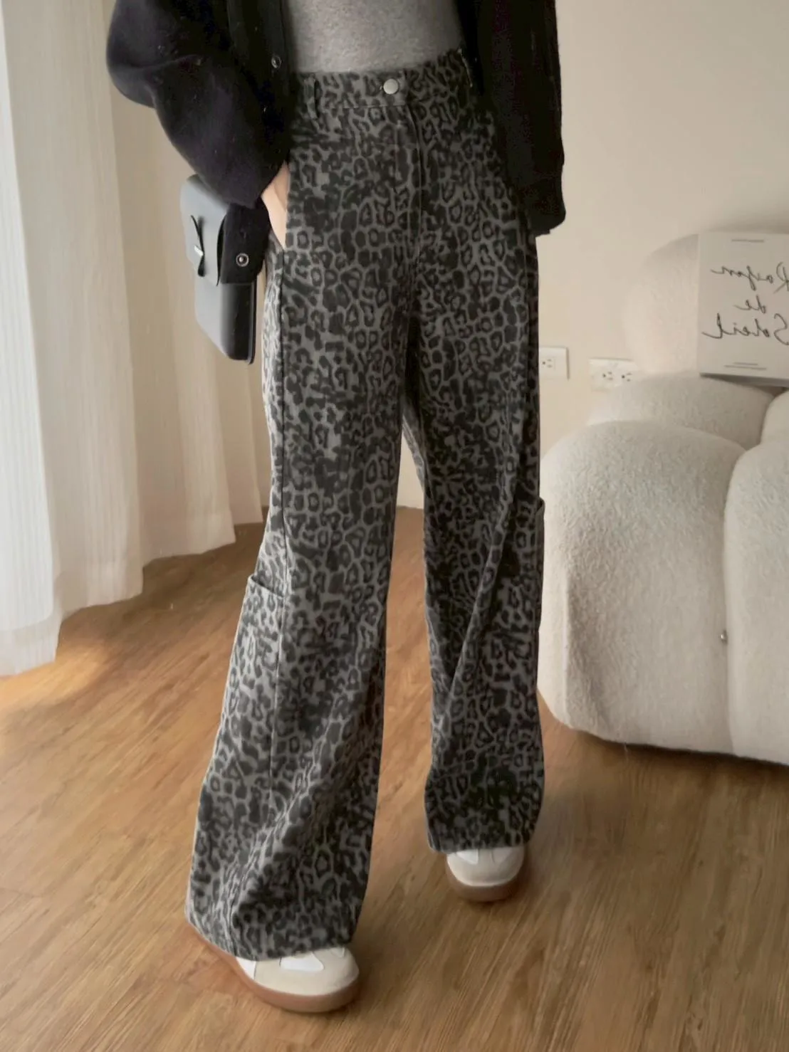 豹紋長褲