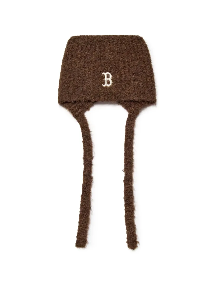 MLB緞帶貓耳毛帽