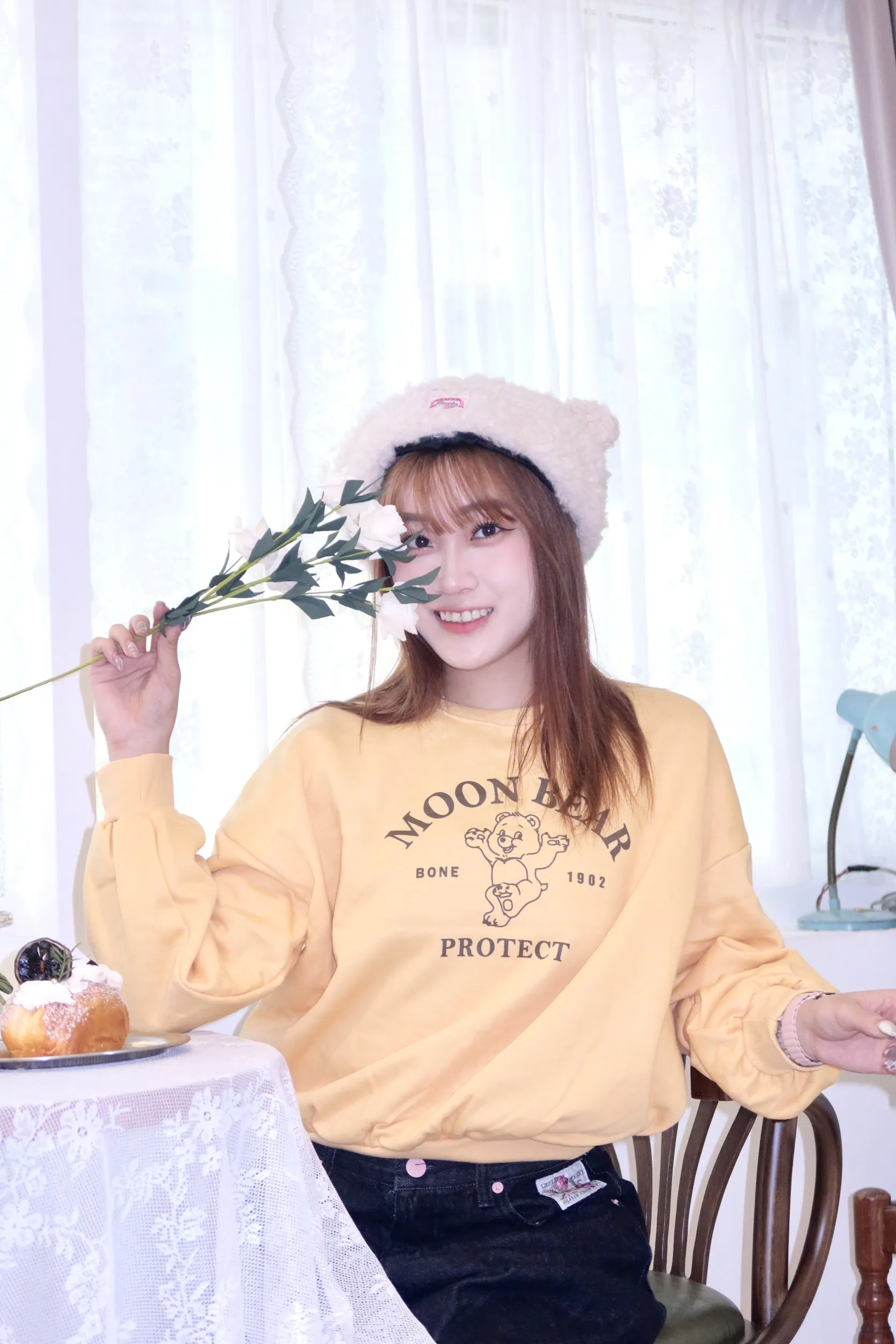 正韓彩虹熊刷毛衛衣