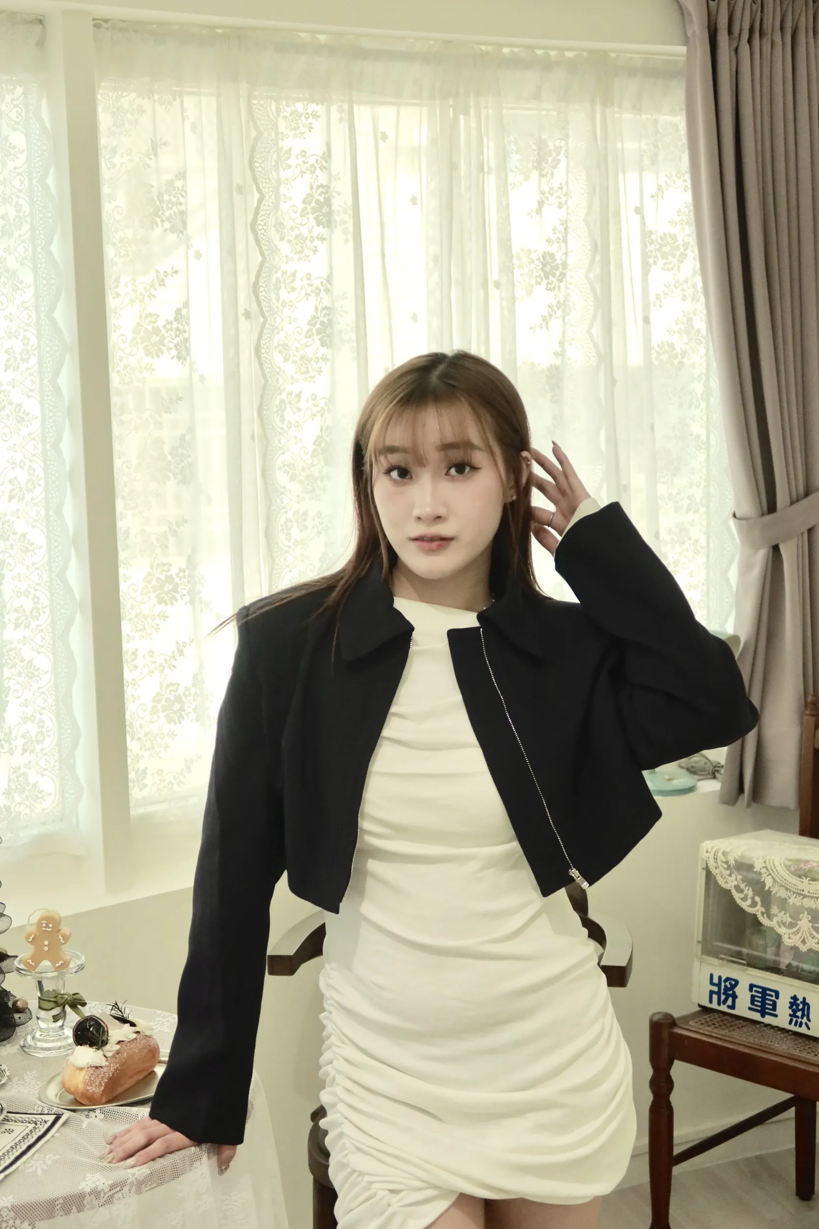 韓系俐落短板風衣外套