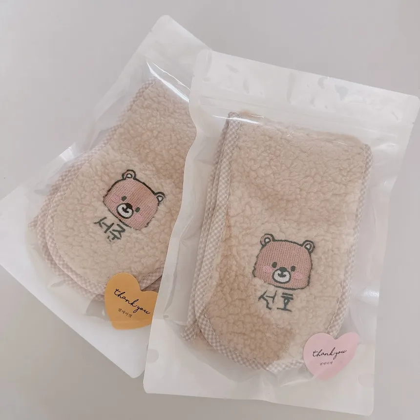 韓國客製化-正韓兒童保暖圍巾整條親膚不會發癢