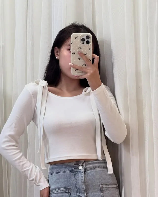 正韓可愛緞帶芭蕾衣