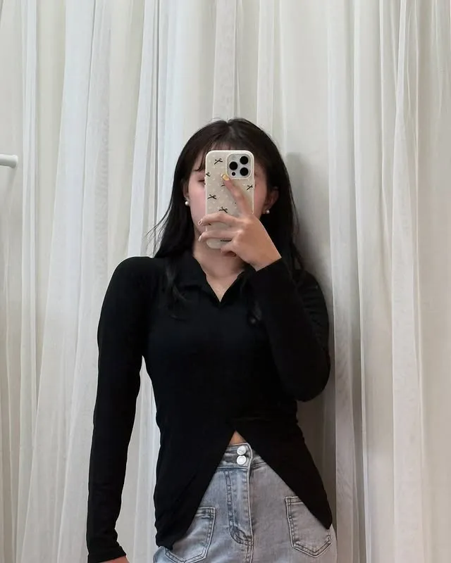 正韓領口上衣襯衫套裝