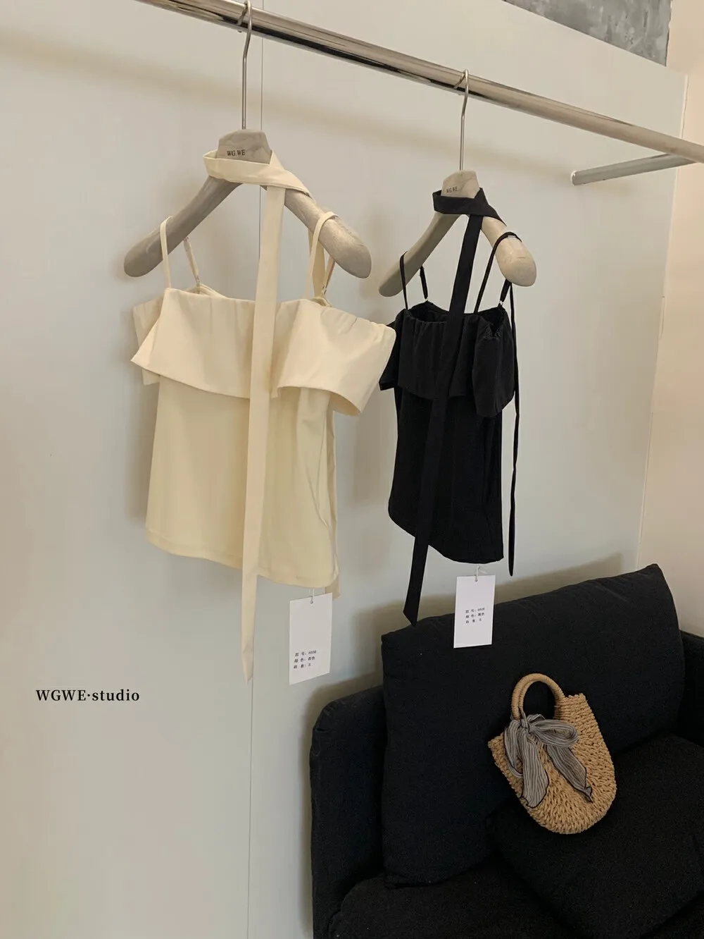 純欲掛脖一字肩