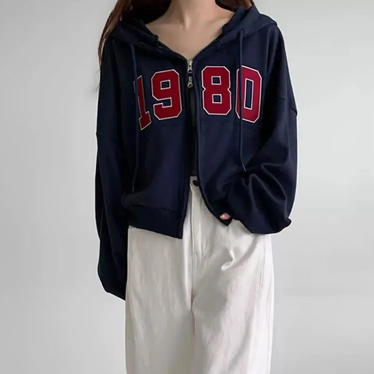 正韓1980連帽寬鬆版外套