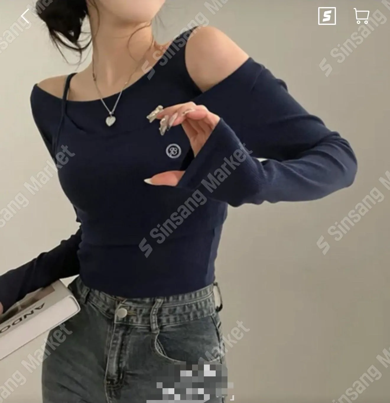 正韓兩件式不規則疊搭套裝