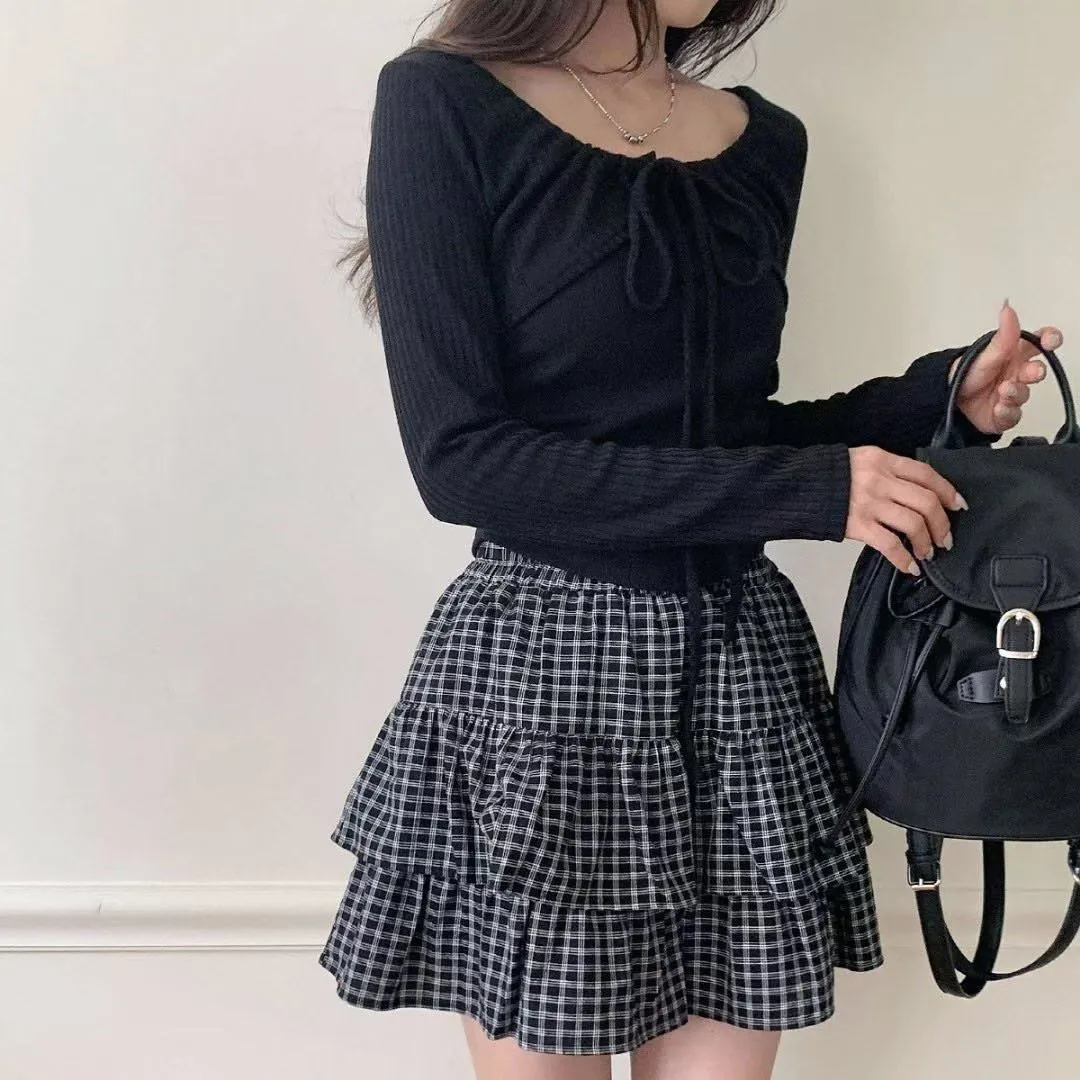 正韓假兩件短外套針織衫