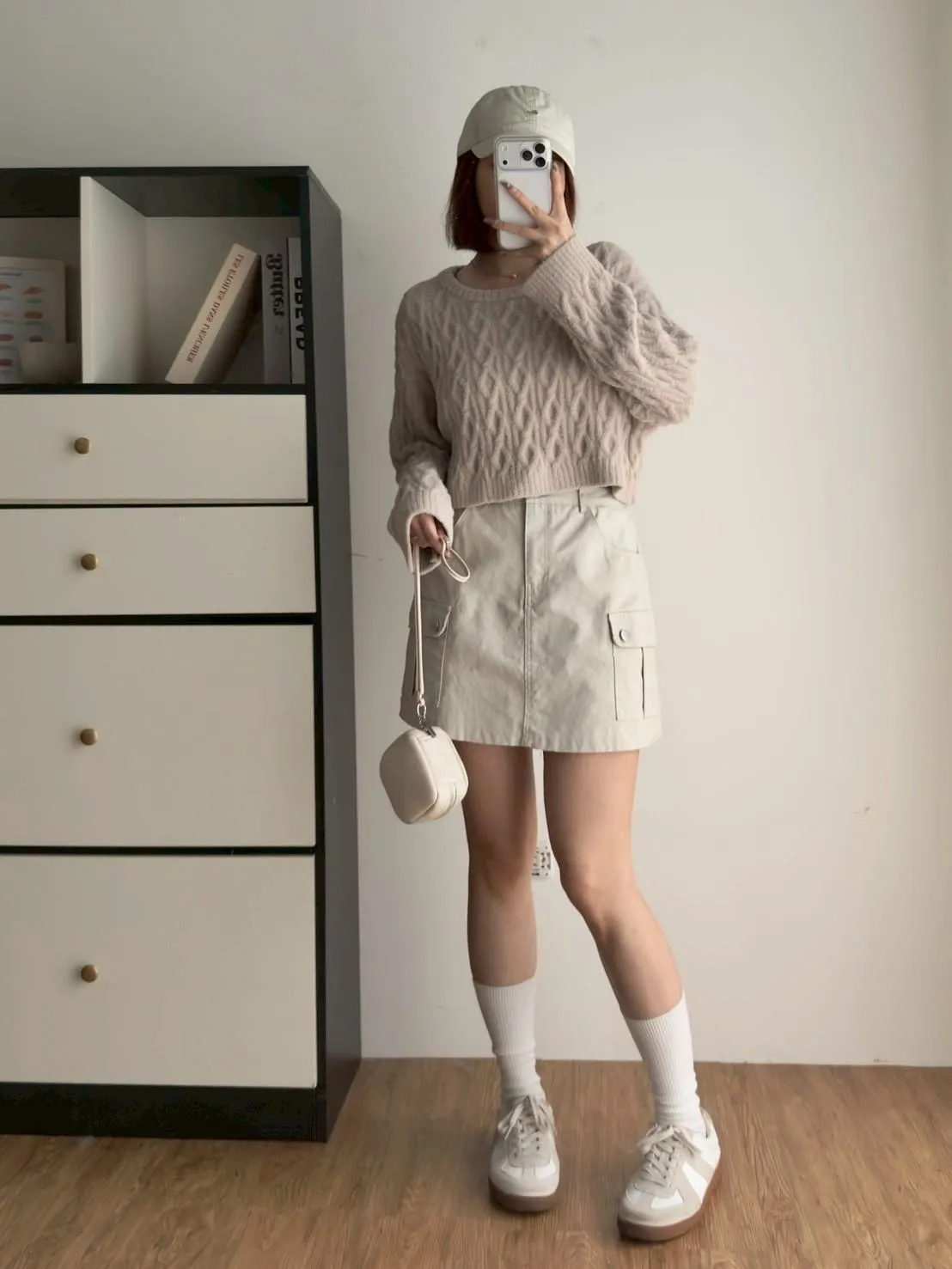 菱格奶糯糯毛衣