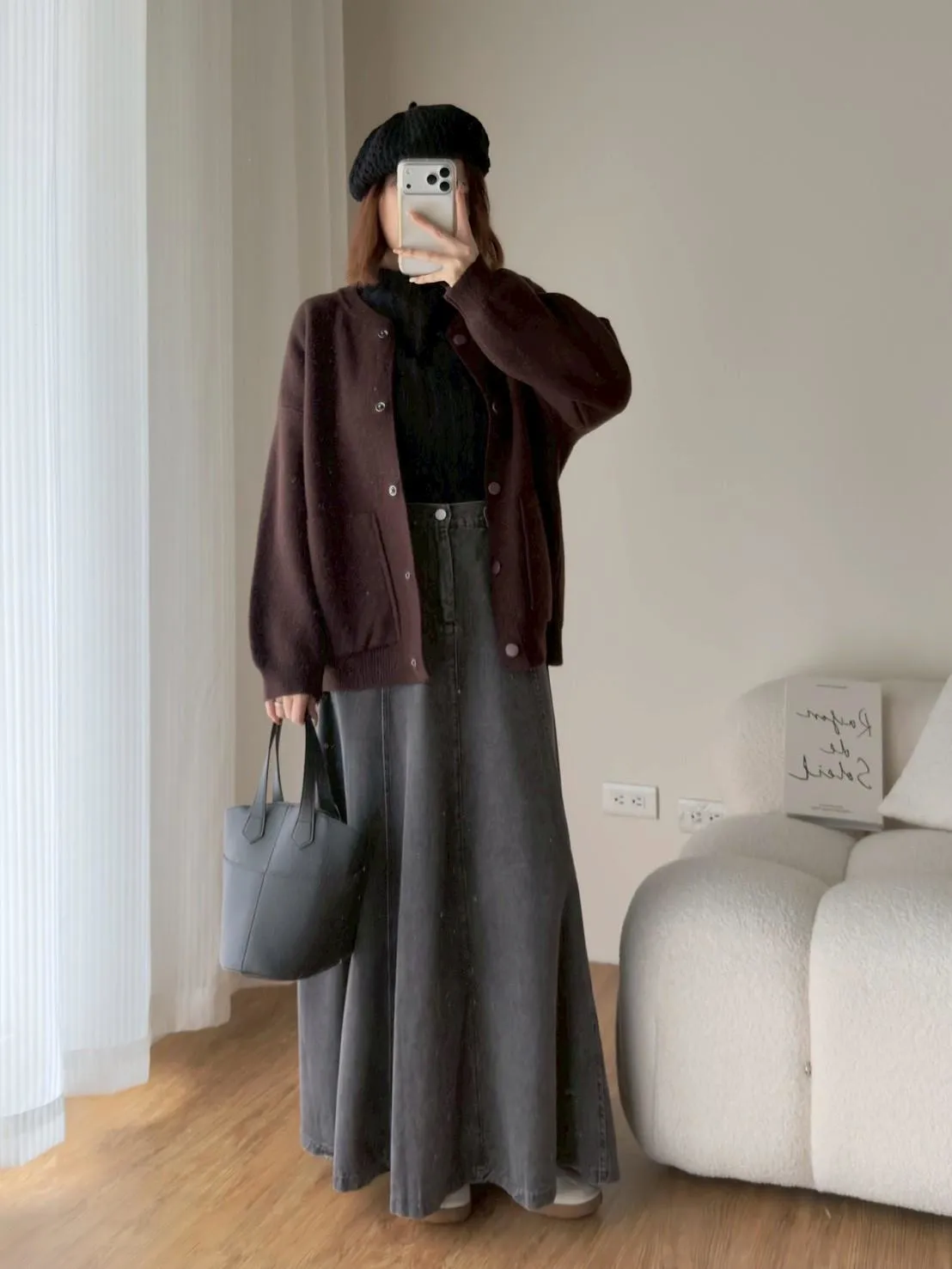 韓 毛衣料棒球外套