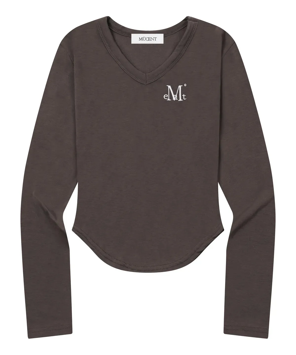 【預購】 MUCENT ROINA V NECK LONG SLEEVE T V領 素面修身上衣