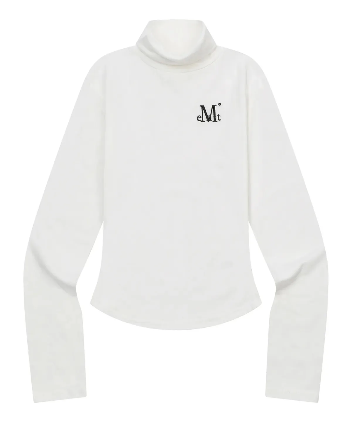 【預購】 MUCENT DELORA TURTLE NECK T 立領 刺繡內搭 打底上衣