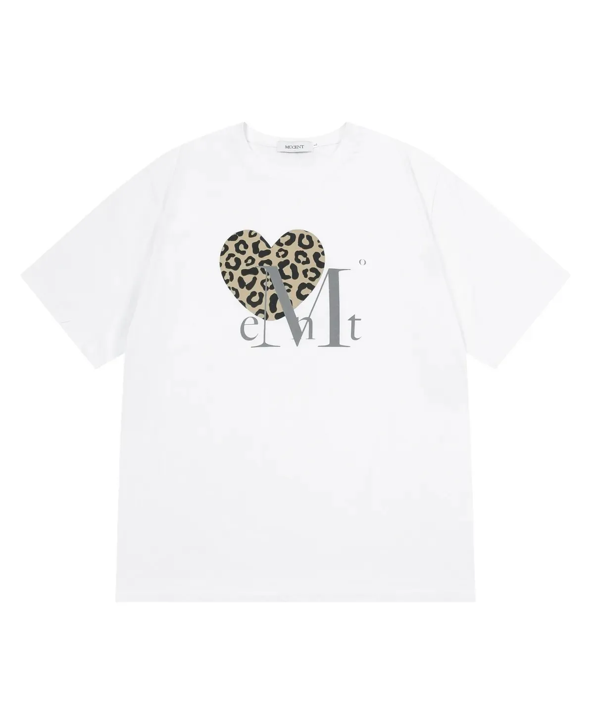 【預購】 MUCENT SIERRA LEOPARD HEART HALF T UNISEX 豹紋愛心 男女同款 情侶 上衣