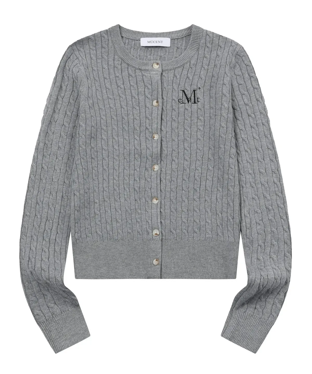 【預購】 MUCENT ADIAN BUTTON CROP KNIT CARDIGAN 麻花 針織 開扣 上衣 外套