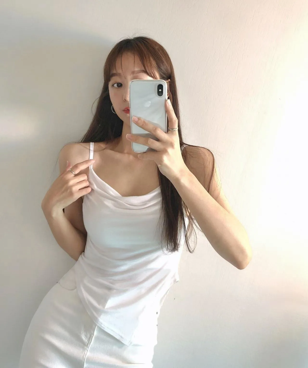 正韓飄逸吊帶開衫套裝