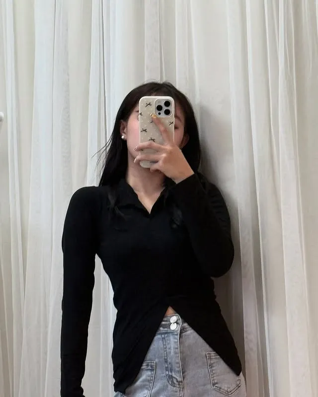 正韓領口上衣襯衫套裝