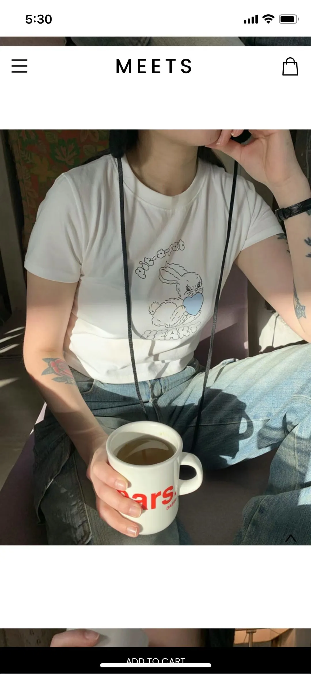 正韓 邦尼兔彈力不透上衣