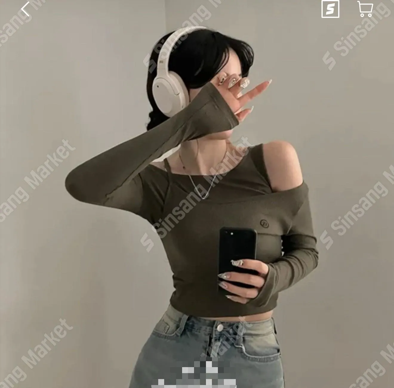 正韓兩件式不規則疊搭套裝