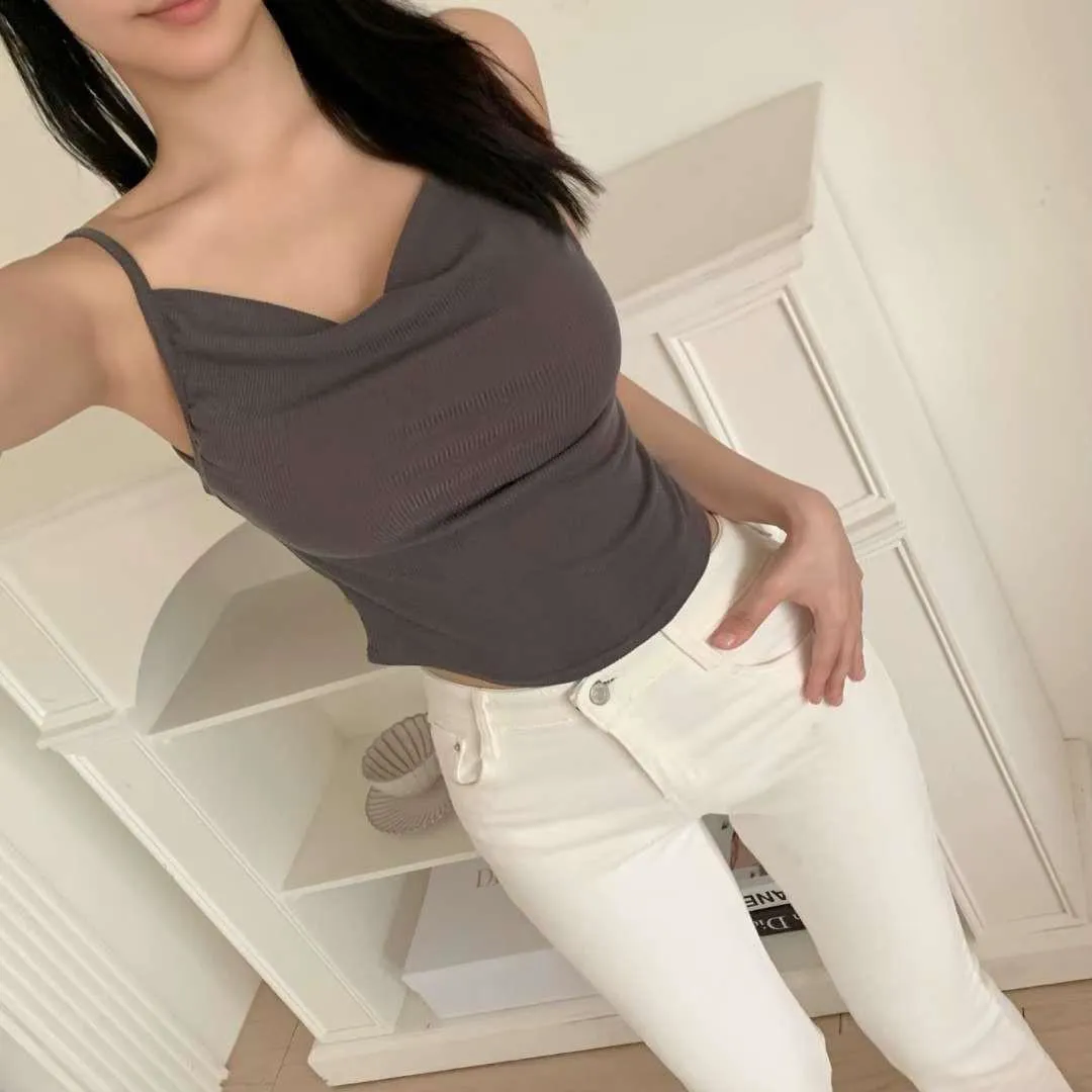 正韓披肩垂墜感套裝上衣