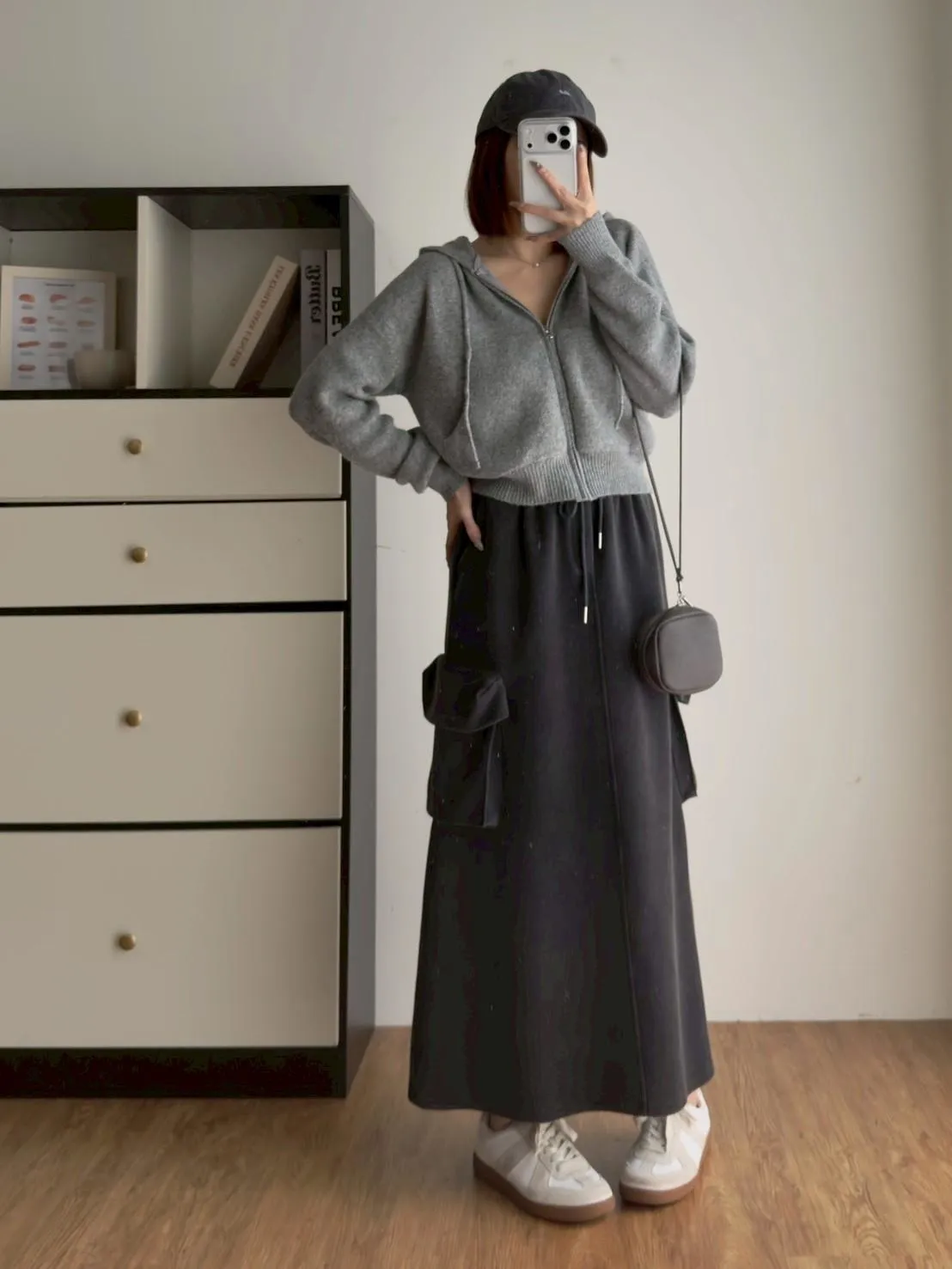 休閒拉鍊連帽毛衣外套