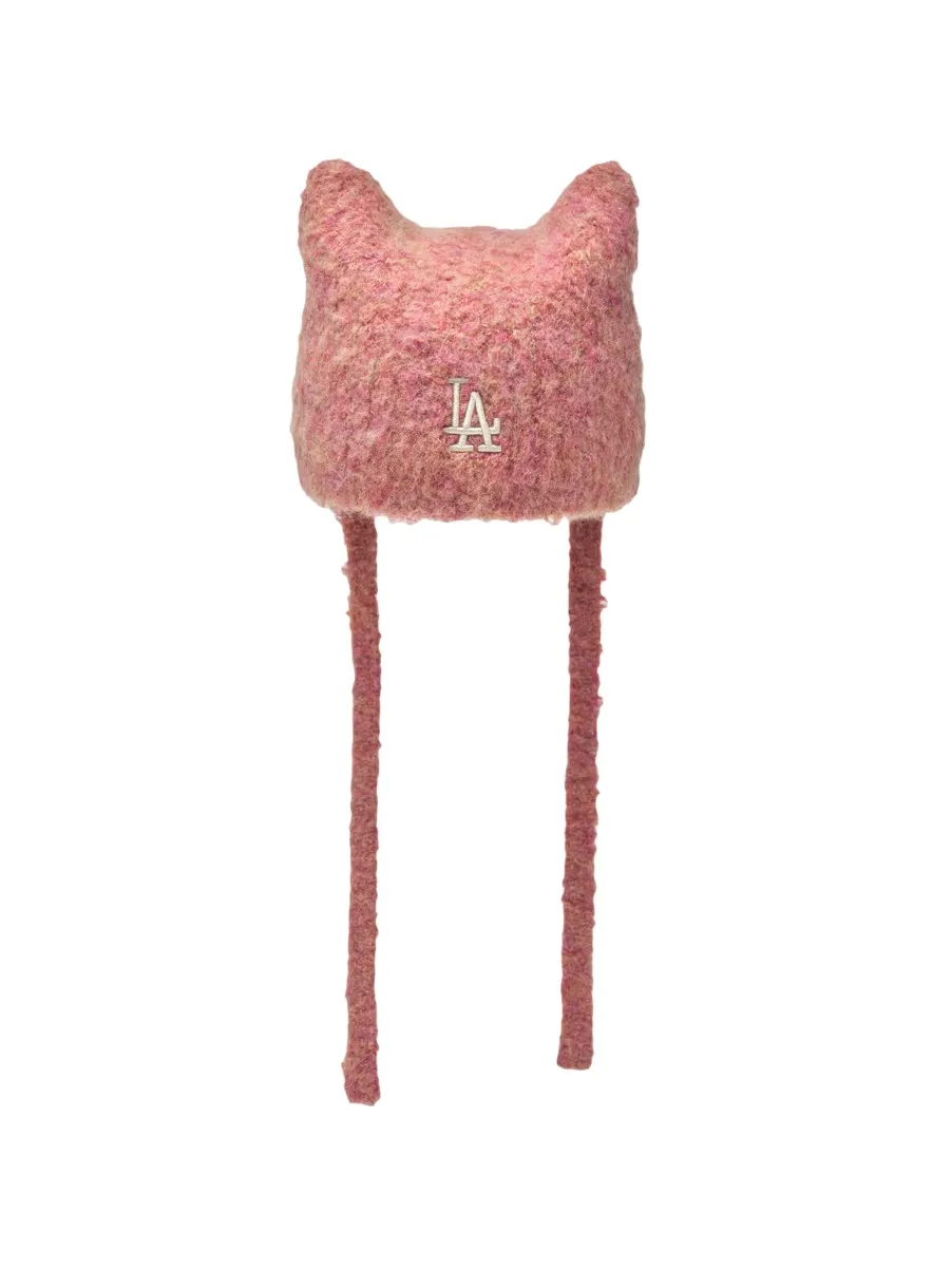 MLB緞帶貓耳毛帽