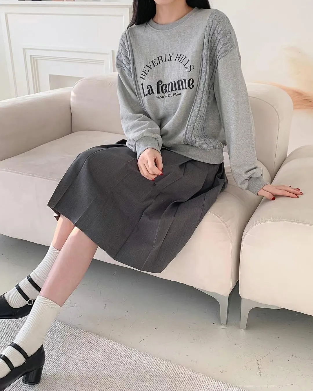 正韓-針織毛衣編織混搭衣봄니트MTM 