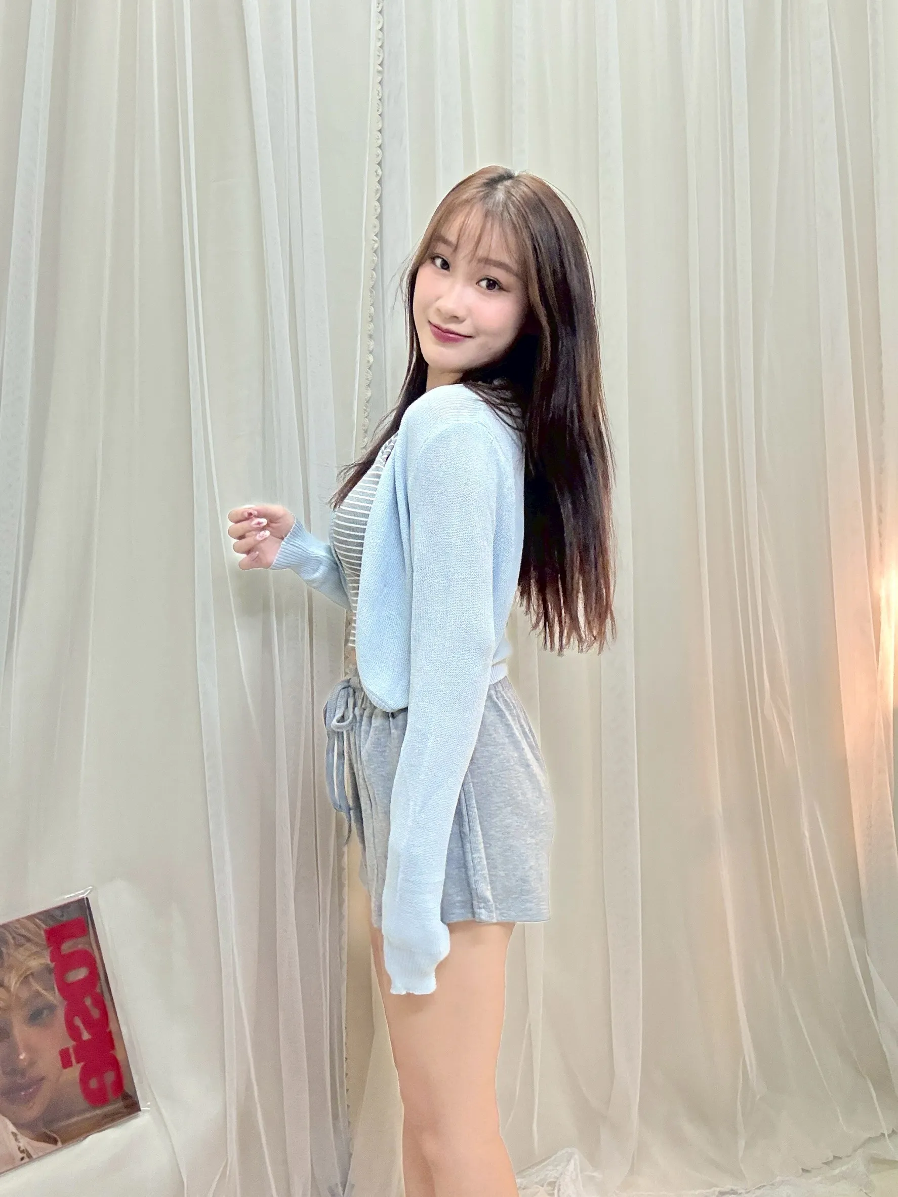 夏日必備-冰絲針織防曬罩衫