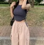 正韓造型側邊抽繩背心