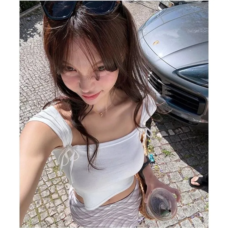 正韓芭蕾舞裙蝴蝶結上衣