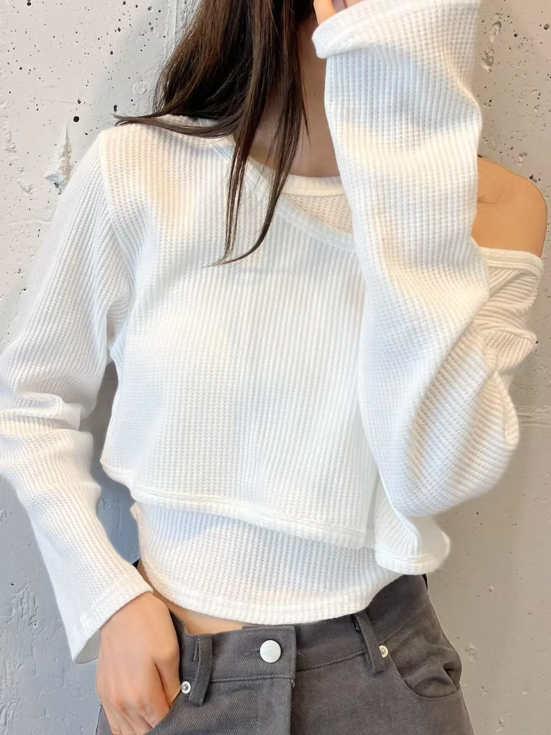 正韓華夫格短板外套