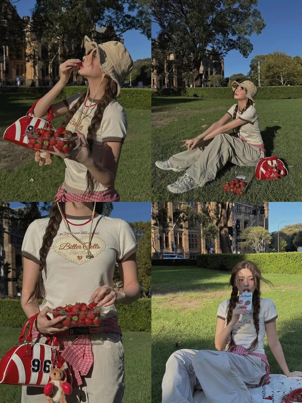 愛心印花短袖踢恤