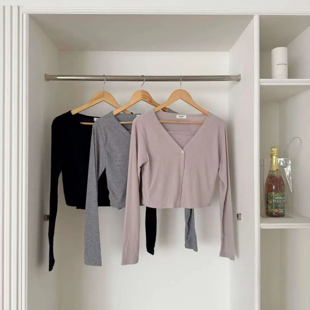 正韓基礎直條紋兩件套