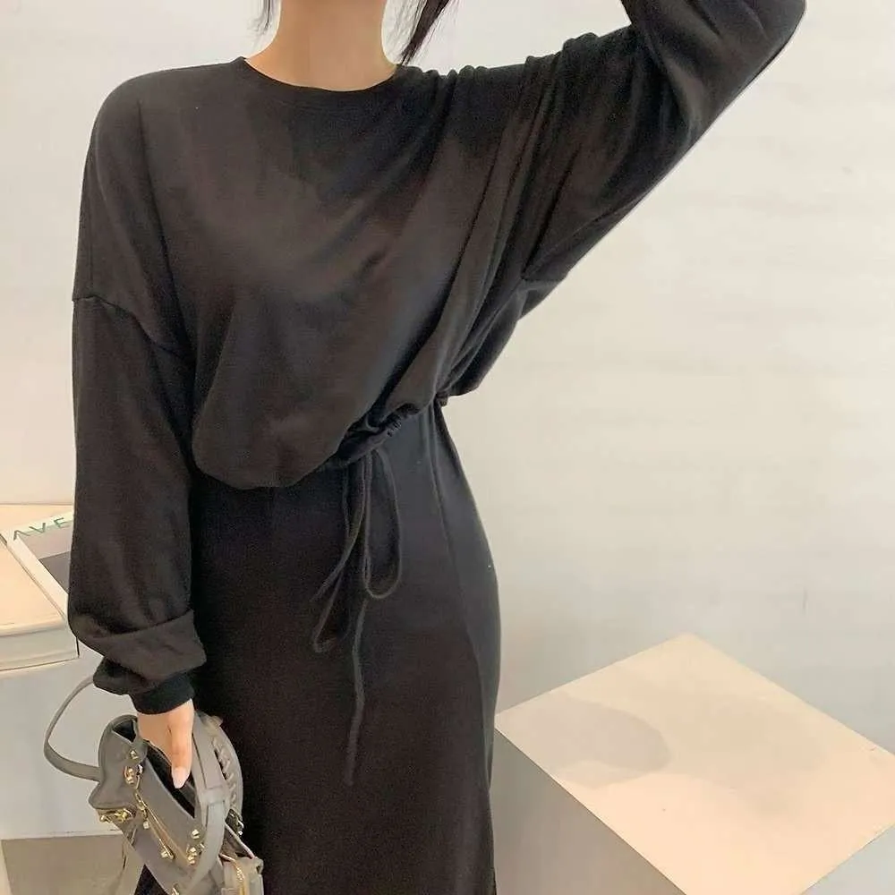 正韓寬鬆短板綁帶上衣